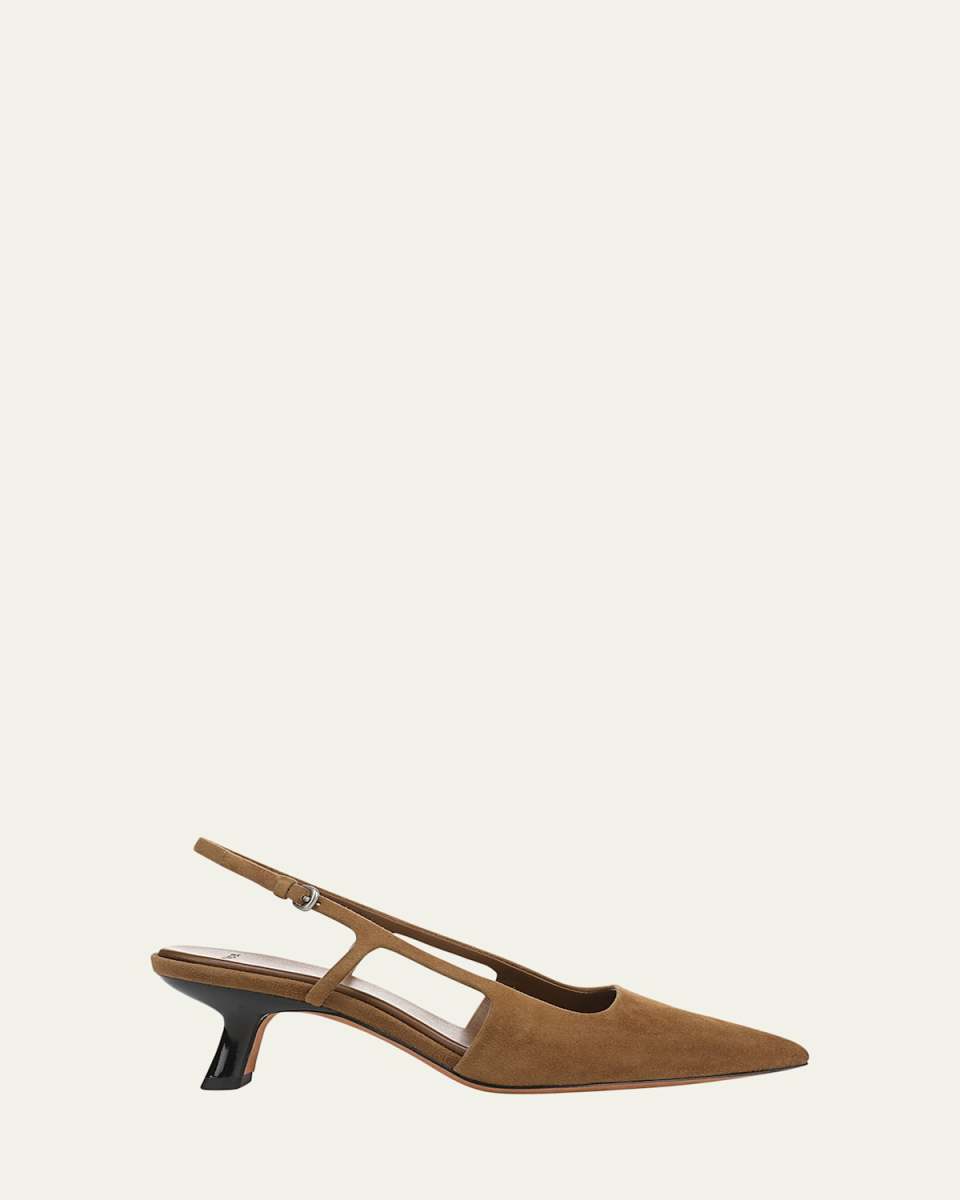 Bianca Suede Slingback Pumps